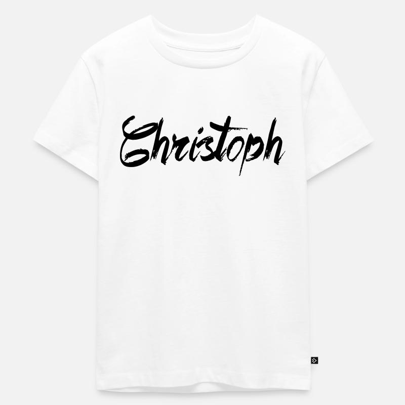Christoph - Kinder Premium Bio T-Shirt - Weiß