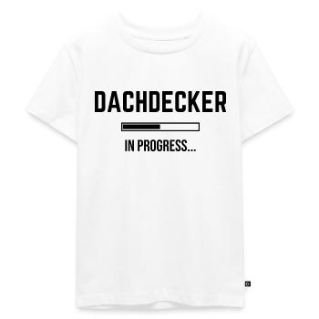 Roofers In Progress - Kids Premium Organic T-Shirt - white - Front - Hailey (125cm)