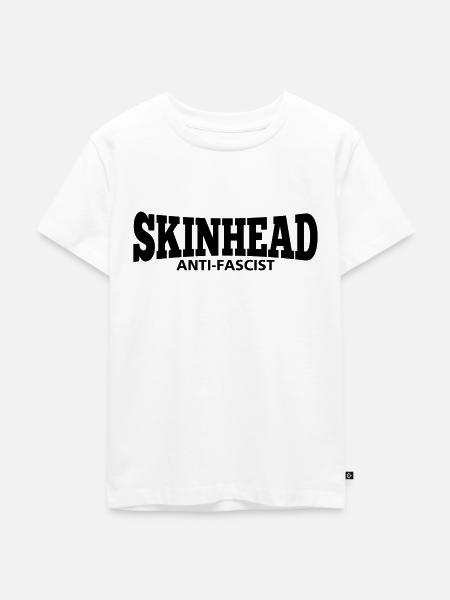 Skinhead - Antifascist - Kinder Premium Bio T-Shirt - Weiß