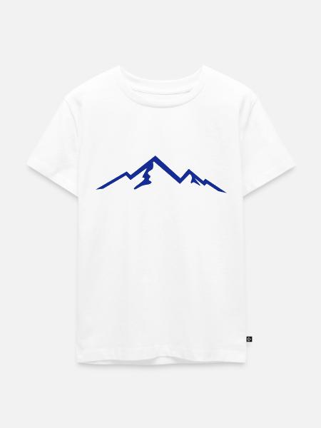 Berge, Berg, Mountains 2 - Kinder Premium Bio T-Shirt - Weiß