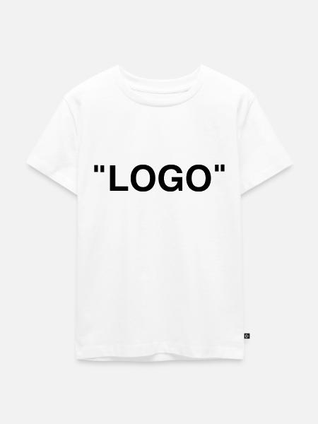 Logo - Kinder Premium Bio T-Shirt - Weiß