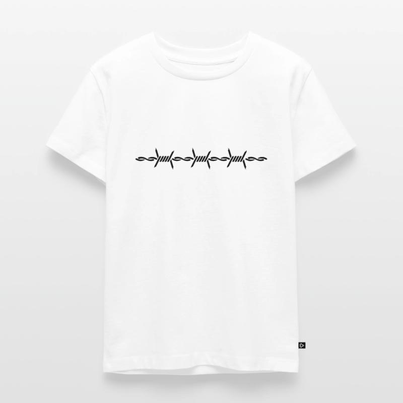 Stacheldraht / barbed wire (1c) Kids Premium Organic T-Shirt