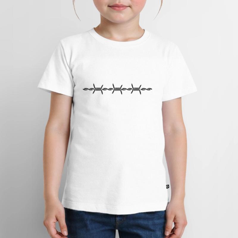 Stacheldraht / barbed wire (1c) Kids Premium Organic T-Shirt