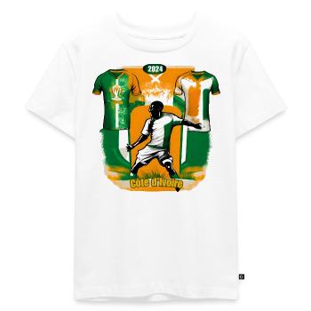 Triomphe Rayonnant cote d'ivoire - T-shirt Premium bio Enfant - blanc - Devant - Hailey (125cm)