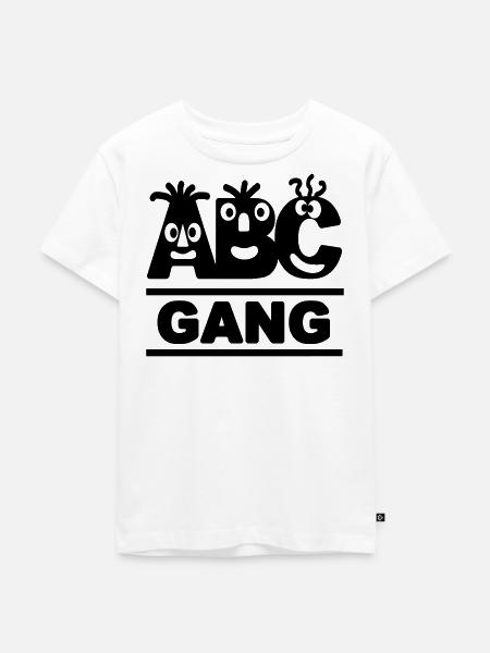 lustige ABC-GANG - Kinder Premium Bio T-Shirt - Weiß