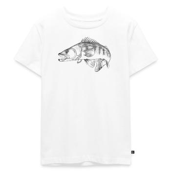 pike-perch - T-shirt Premium bio Enfant - blanc - Devant - Hailey (125cm)