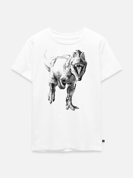 Dinosaurier - Kinder Premium Bio T-Shirt - Weiß