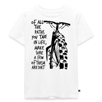 Schmutzige Fahrrad-T-Shirts - Kinder Premium Bio T-Shirt - Weiß - Vorne - Hailey (125cm)