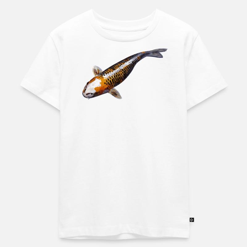 koi karpfen - Kinder Premium Bio T-Shirt - Weiß