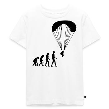 Parapente Parapentiste Sport Extrême Parachutisme - T-shirt Premium bio Enfant - blanc - Devant - Hailey (125cm)
