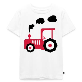traktor landwirtschaft - Kinder Premium Bio T-Shirt - Weiß - Vorne - Hailey (125cm)