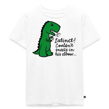 Le virus Corona éteint n'a pas pu éternuer dans son coude - T-shirt Premium bio Enfant - blanc - Devant - Hailey (125cm)