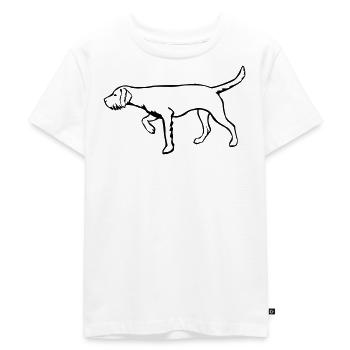 Magyar Vizsla - Kinder Premium Bio T-Shirt - Weiß - Vorne - Hailey (125cm)