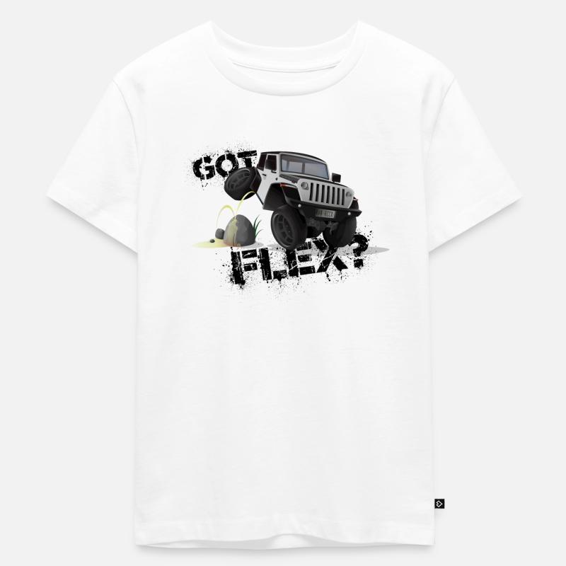GOT FLEX? - OFFROADER Crawler - Weiß - Kinder Premium Bio T-Shirt - Weiß
