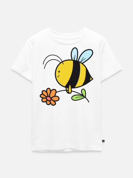 Biene Bienen - Kinder Premium Bio T-Shirt - Weiß