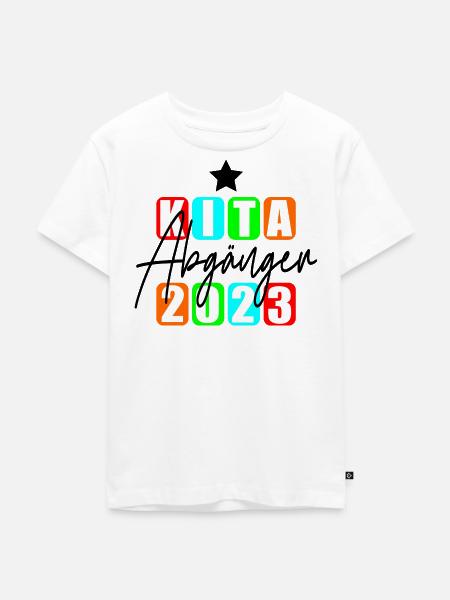 Kita Abgänger 2023 - Kinder Premium Bio T-Shirt - Weiß