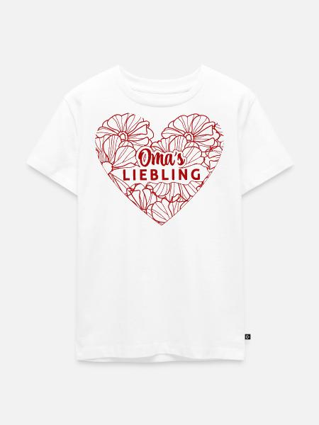 Oma´s Liebling - Kinder Premium Bio T-Shirt - Weiß