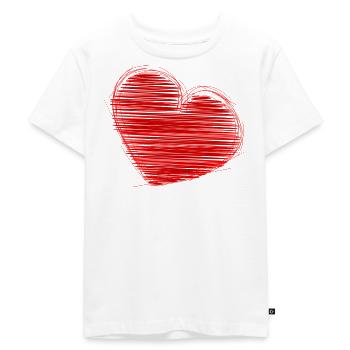 COUPLE. JUST MARRIED. EVJF. SAINT VALENTIN. LOVE. - T-shirt Premium bio Enfant - blanc - Devant - Hailey (125cm)
