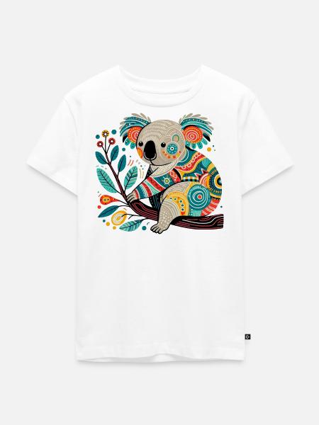 Koala - Kinder Premium Bio T-Shirt - Weiß
