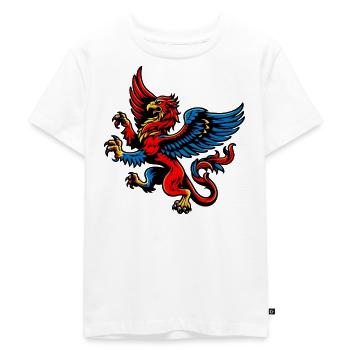 Griffin - Kids Premium Organic T-Shirt - white - Front - Hailey (125cm)