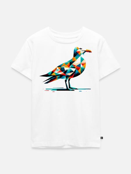 Möwe - Kinder Premium Bio T-Shirt - Weiß