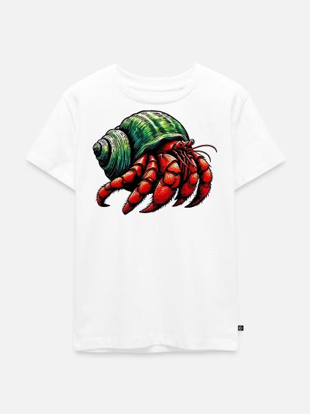 Einsiedlerkrebs - Kinder Premium Bio T-Shirt - Weiß