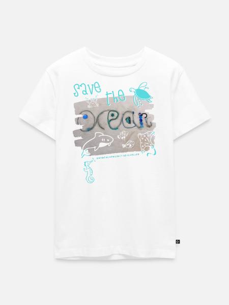 Rettet die Meere - Kinder Premium Bio T-Shirt - Weiß