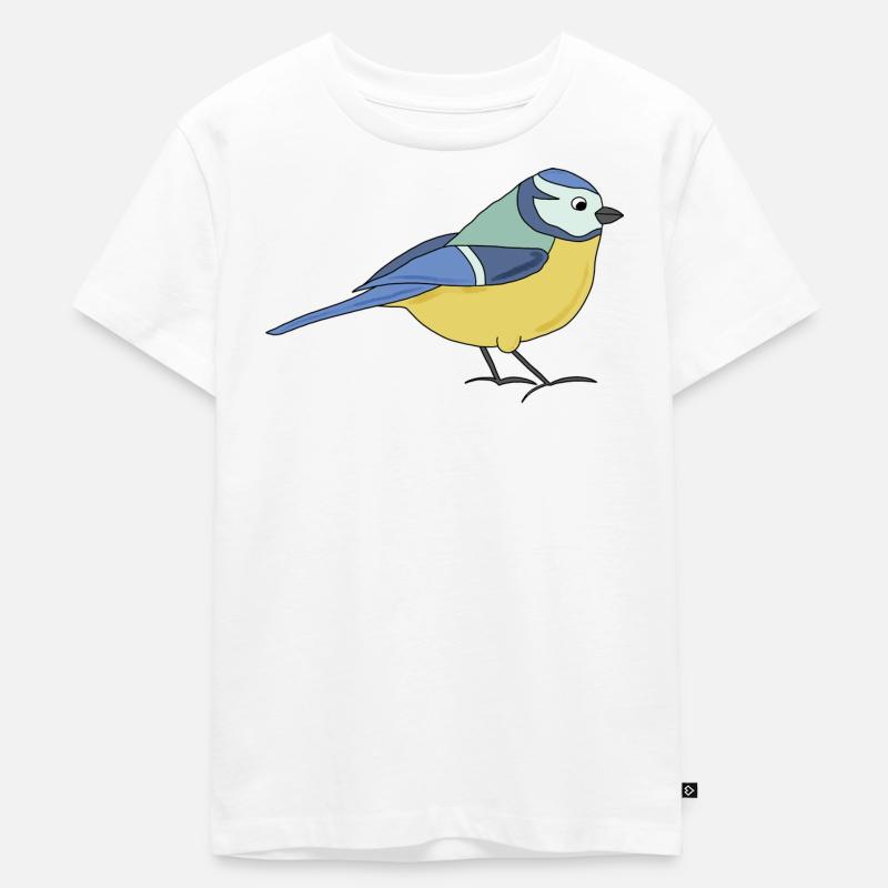 petit bleu, multicolore - T-shirt Premium bio Enfant - blanc