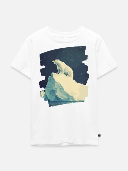 Eisbär - Kinder Premium Bio T-Shirt - Weiß