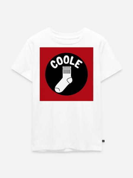 Coole Socke Socken und lustiger Spruch - Kinder Premium Bio T-Shirt - Weiß