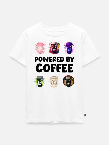 Ausdrucksstarke Energiebecher - Kinder Premium Bio T-Shirt - Weiß