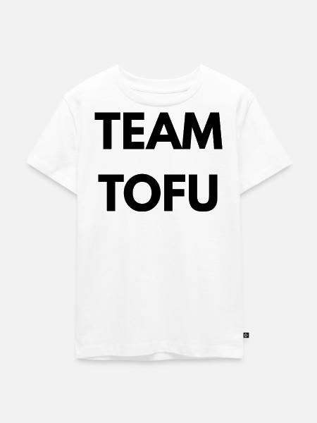 Team Tofu – Vegan Statement - Kinder Premium Bio T-Shirt - Weiß
