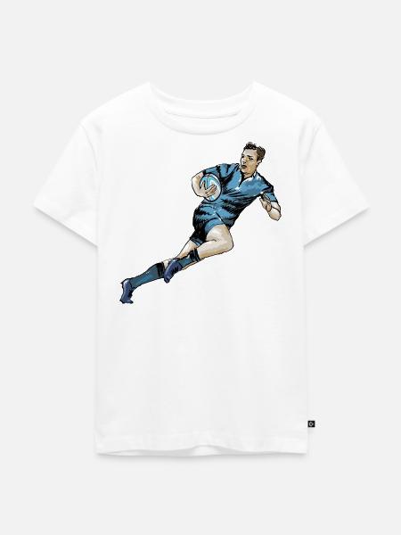 Rugby - Kinder Premium Bio T-Shirt - Weiß