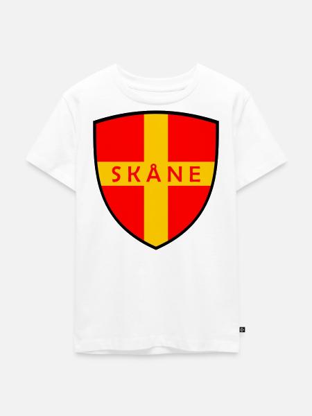 Skåne - Kinder Premium Bio T-Shirt - Weiß