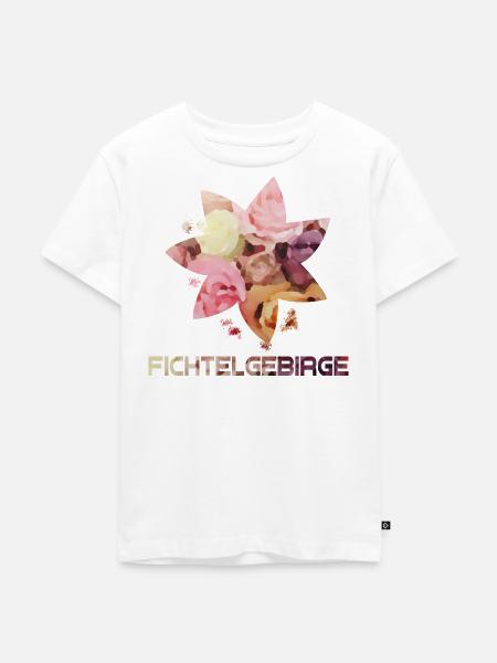 Wasserfarben Fichtelgebirge Siebenstern Pastell - Kinder Premium Bio T-Shirt - Weiß