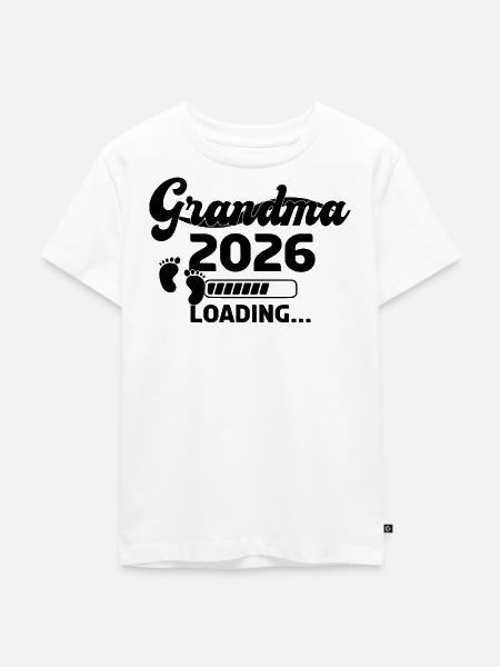 Grandma 2026 Loading - Kinder Premium Bio T-Shirt - Weiß