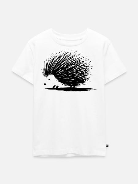 Igel - Kinder Premium Bio T-Shirt - Weiß