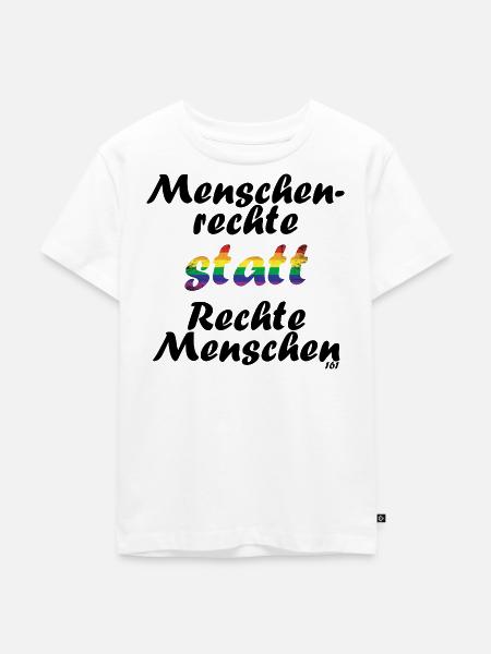 menschenrechte - Kinder Premium Bio T-Shirt - Weiß