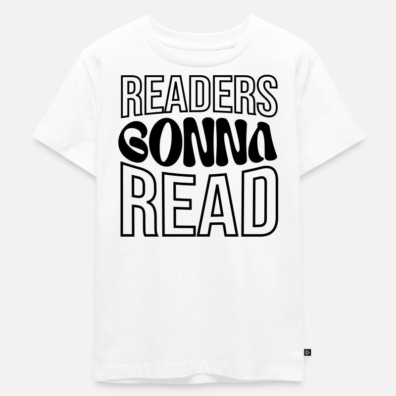 Leser, die lesen werden - Kinder Premium Bio T-Shirt - Weiß