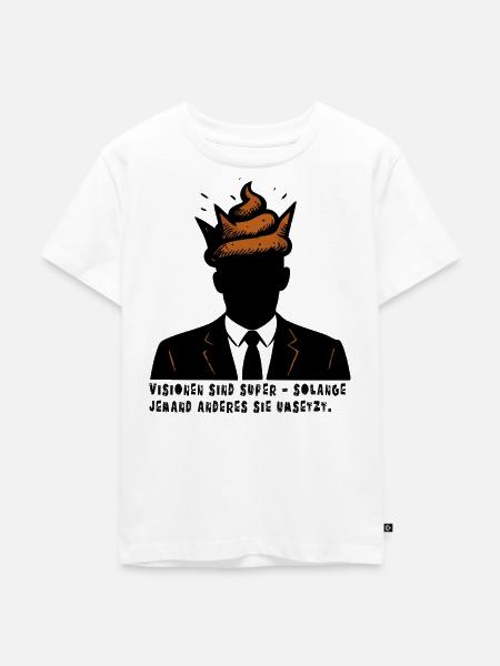 Visionen sind super! - Kinder Premium Bio T-Shirt - Weiß