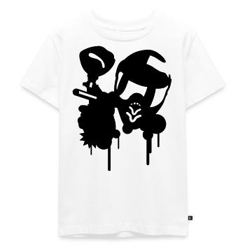 Paintball - Kinder Premium Bio T-Shirt - Weiß - Vorne - Hailey (125cm)