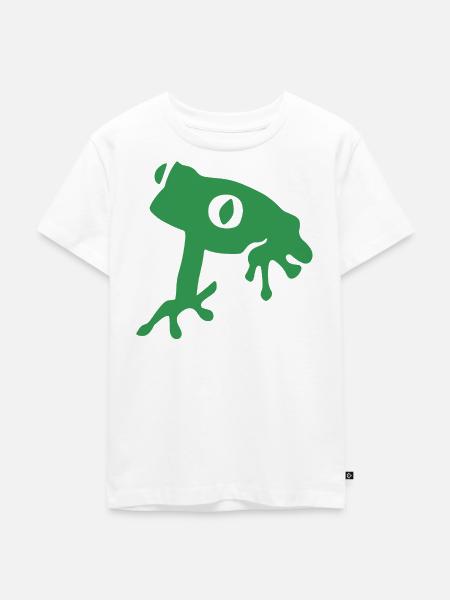Sei kein Frosch - Kinder Premium Bio T-Shirt - Weiß
