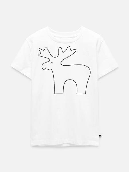 Rentier - Kinder Premium Bio T-Shirt - Weiß