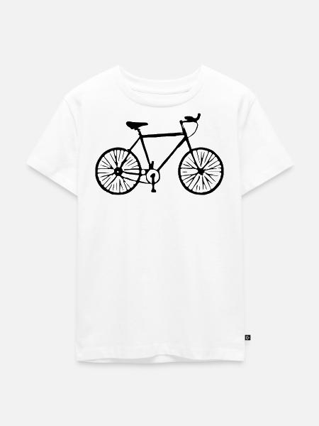 Fahrrad T-shirt Geschenk Radfahrer - Kinder Premium Bio T-Shirt - Weiß