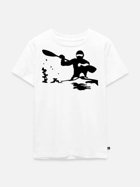 Kajak - Kinder Premium Bio T-Shirt - Weiß