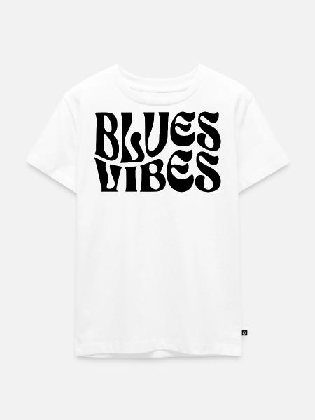 Blues-Vibes - Kinder Premium Bio T-Shirt - Weiß