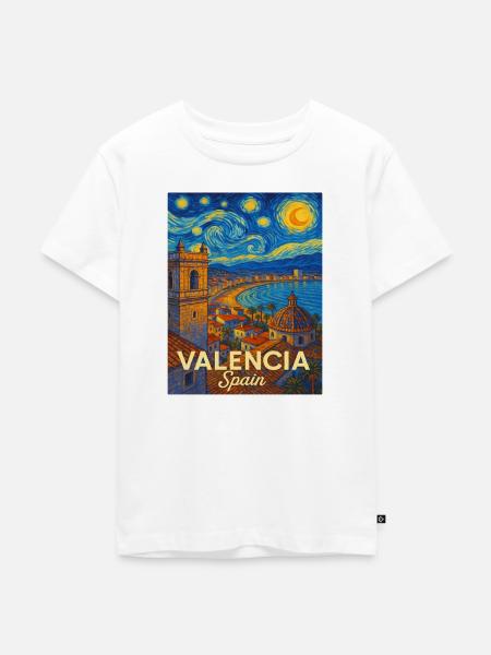 Valencia Spanien - Kinder Premium Bio T-Shirt - Weiß
