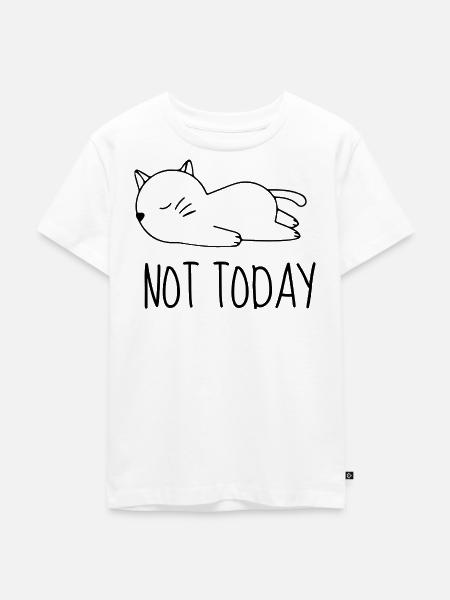 Nicht heute, Chat-Humor - Kinder Premium Bio T-Shirt - Weiß