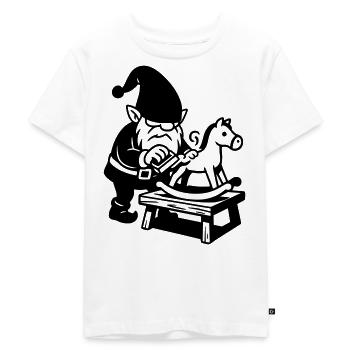 Rocking Horse Imp - Kids Premium Organic T-Shirt - white - Front - Hailey (125cm)