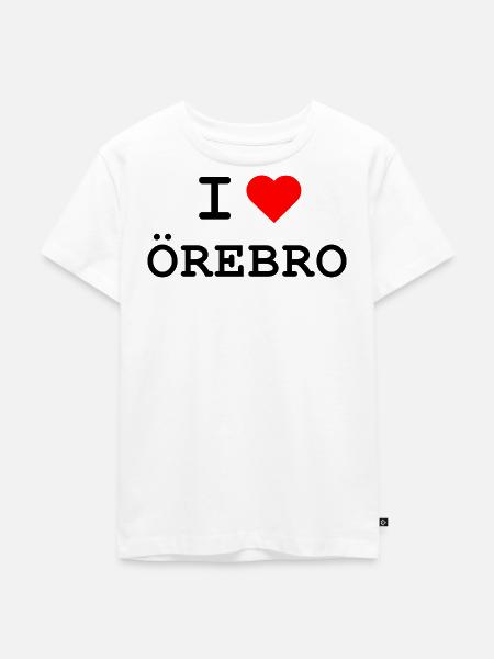 I love Örebro - Kinder Premium Bio T-Shirt - Weiß